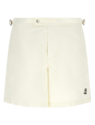 Пляжная одежда BRUNELLO CUCINELLI Logo embroidery swimsuit