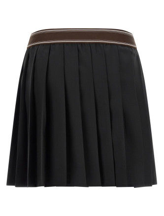 Макси VERSACE Pleated skirt (10258811A176691B000) #