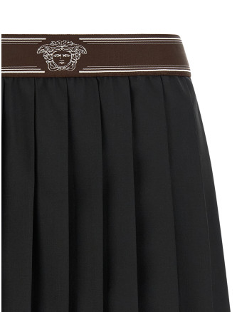 Макси VERSACE Pleated skirt (10258811A176691B000) #
