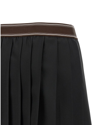 Макси VERSACE Pleated skirt (10258811A176691B000) #