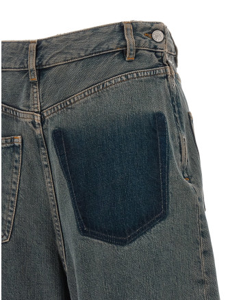 Джинсы MM6 MAISON MARGIELA Back-to-back construction jeans (S52LA0257M30046961) #