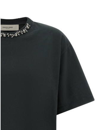 Футболка GOLDEN GOOSE Crystal crew neck t-shirt (GWP01874P0018979045690456) #