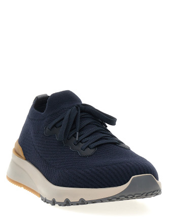 Кроссовки BRUNELLO CUCINELLI Knitted sneakers (MZUWLBO253CEG72) #
