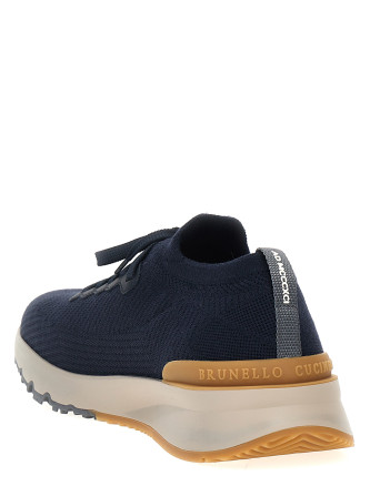Кроссовки BRUNELLO CUCINELLI Knitted sneakers (MZUWLBO253CEG72) #
