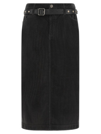 Миди PINKO Corduroy skirt