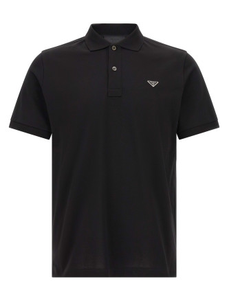 Поло PRADA Triangle logo polo shirt