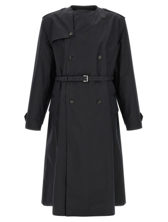 Пальто, тренч PRADA Double-breasted trench coat
