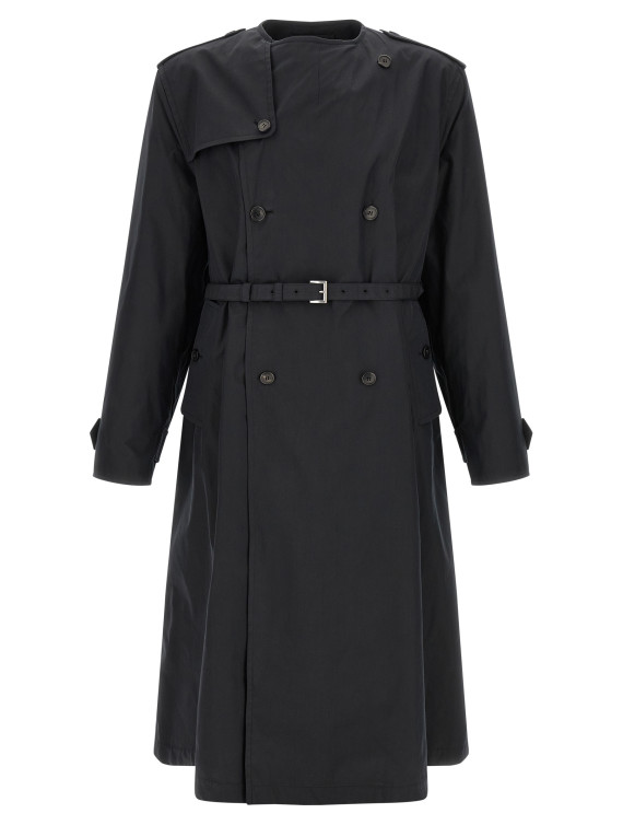 Пальто, тренч PRADA Double-breasted trench coat (SGD214SOOO12NSF0002) #1
