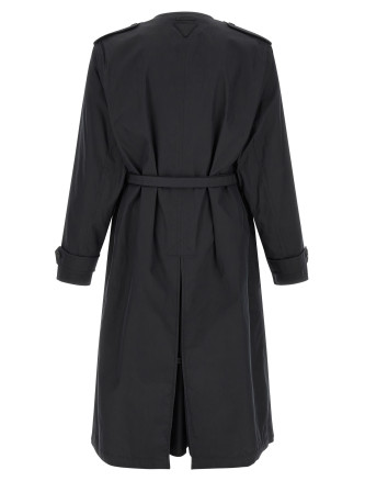 Пальто, тренч PRADA Double-breasted trench coat (SGD214SOOO12NSF0002) #