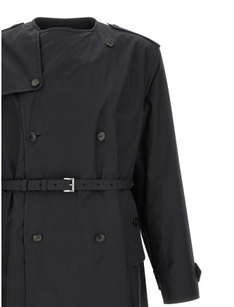 Пальто, тренч PRADA Double-breasted trench coat (SGD214SOOO12NSF0002) #