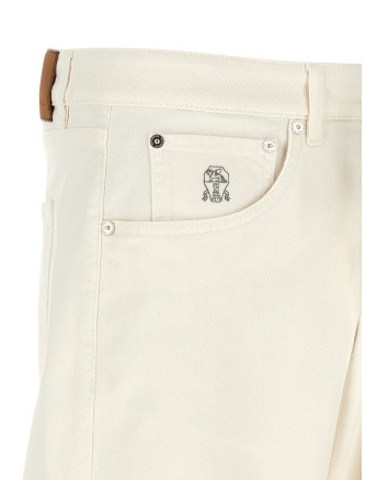 Джинсы BRUNELLO CUCINELLI Logo embroidery jeans (M277PX1290C7210) #