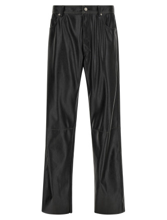 Брюки MM6 MAISON MARGIELA Leather-effect pants