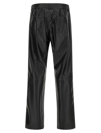 Шалбар MM6 MAISON MARGIELA Leather-effect pants (SH0LA0046M35455900) #