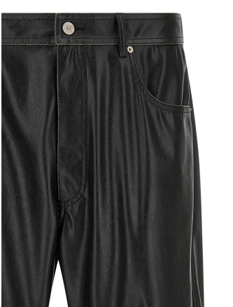 Шалбар MM6 MAISON MARGIELA Leather-effect pants (SH0LA0046M35455900) #