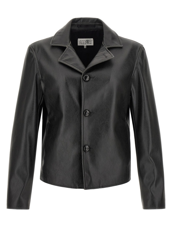 Кожаная куртка MM6 MAISON MARGIELA Western carré jacket (SH0AM0102M35455900) #1