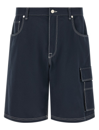 Бермуды, шорты FENDI Bermuda cargo canvas shorts