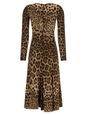 Миди DOLCE & GABBANA Animal print dress (F6AUVTFSRKIHY13M) #
