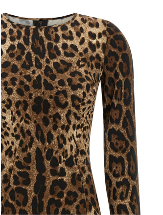 Миди DOLCE & GABBANA Animal print dress (F6AUVTFSRKIHY13M) #