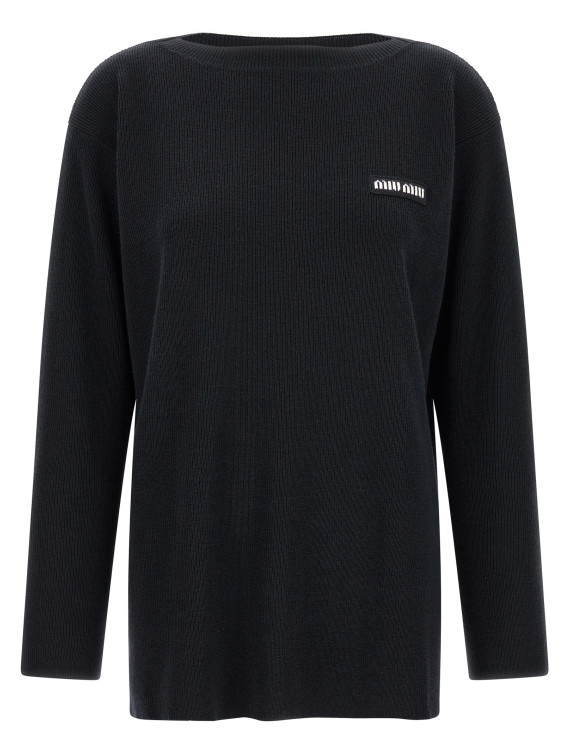 Свитер, кардиган MIU Boat neck sweater (MML06WSOOO1903F0008) #1