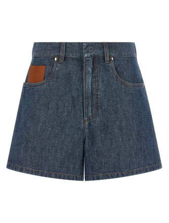 Бермуды, шорты FENDI Chambray denim shorts