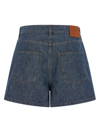 Бермуды, шорты FENDI Chambray denim shorts (FLP861AW8HF0QB0) #