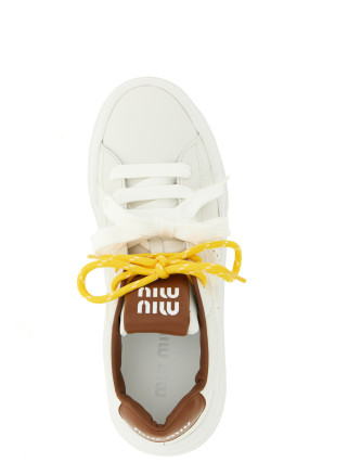 Кроссовки MIU Double lacing sneakers (5E710EF0503L48F0TPR) #