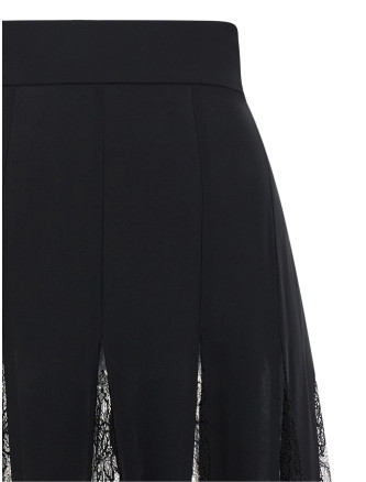 Миди DOLCE & GABBANA Charmeuse skirt with lace (F4B4ZTGDZ76N0000) #
