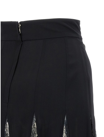 Миди DOLCE & GABBANA Charmeuse skirt with lace (F4B4ZTGDZ76N0000) #