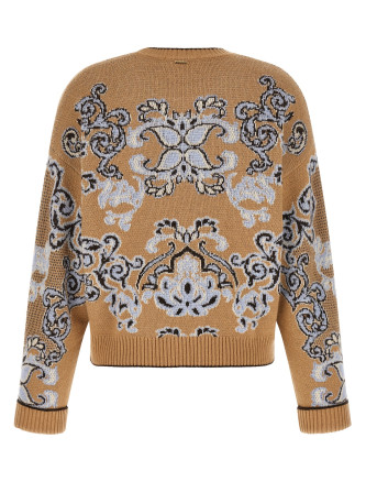 Свитер, кардиган TWIN SET Jacquard wool blend sweater (262TP348313972) #