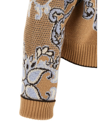 Свитер, кардиган TWIN SET Jacquard wool blend sweater (262TP348313972) #
