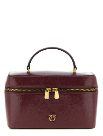 Ручная сумка PINKO Crumpled effect leather handbag