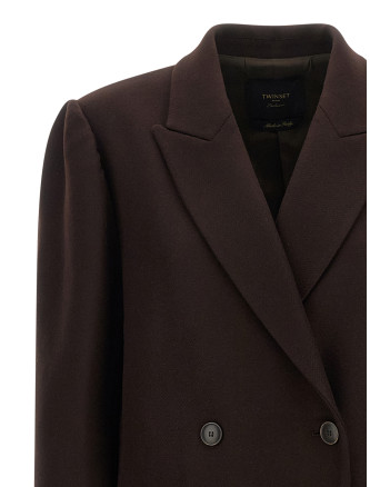 Пальто, тренч TWIN SET Double-breasted coat (262TP245013411) #