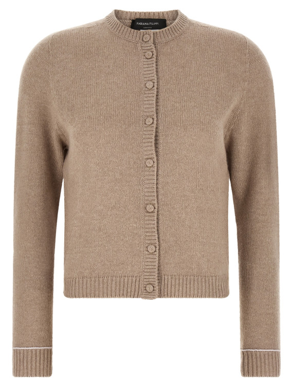Свитер, кардиган FABIANA FILIPPI Covered buttons cardigan (MAD216F039M270VR4) #1