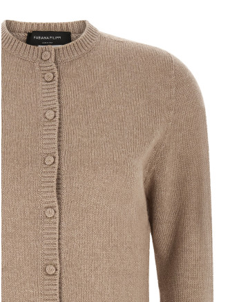 Свитер, кардиган FABIANA FILIPPI Covered buttons cardigan (MAD216F039M270VR4) #