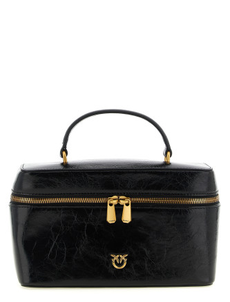 Ручная сумка PINKO Crumpled effect leather handbag