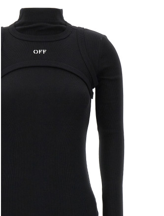 Миди OFF-WHITE 'Off Stamp Rib' (2FU00681TW003W003) #