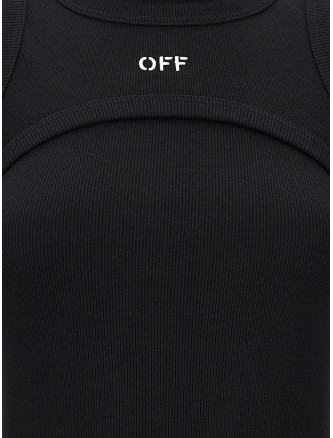 Миди OFF-WHITE 'Off Stamp Rib' (2FU00681TW003W003) #