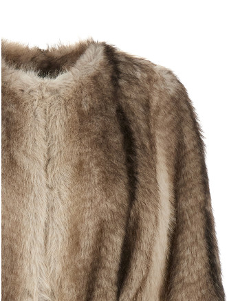 Мех, шуба TWIN SET Eco-fur coat (262TP224113812) #