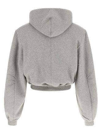 Толстовка THE ATTICO Cropped hoodie (261WCF00026JJF003AA183) #