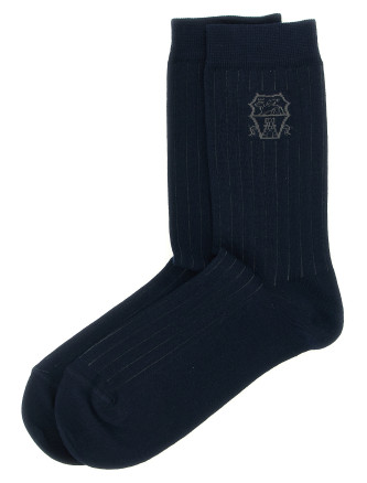 Носки BRUNELLO CUCINELLI Socks Coat of arms of Solomeo (MCS93561C102J) #