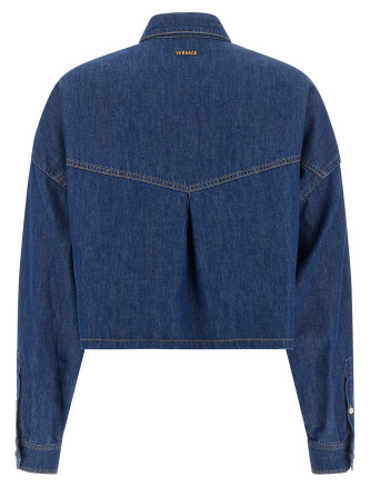 Рубашка, блузка VERSACE Cropped shirt (10256561A186401D880) #