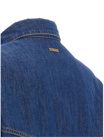 Рубашка, блузка VERSACE Cropped shirt (10256561A186401D880) #