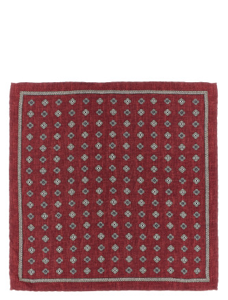 Галстук, папильон BRUNELLO CUCINELLI Double-face pocket clutch