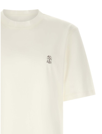 Футболка BRUNELLO CUCINELLI Logo embroidery t-shirt (M0B138440CJB65) #