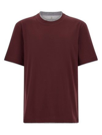 Футболка BRUNELLO CUCINELLI Double layer t-shirt