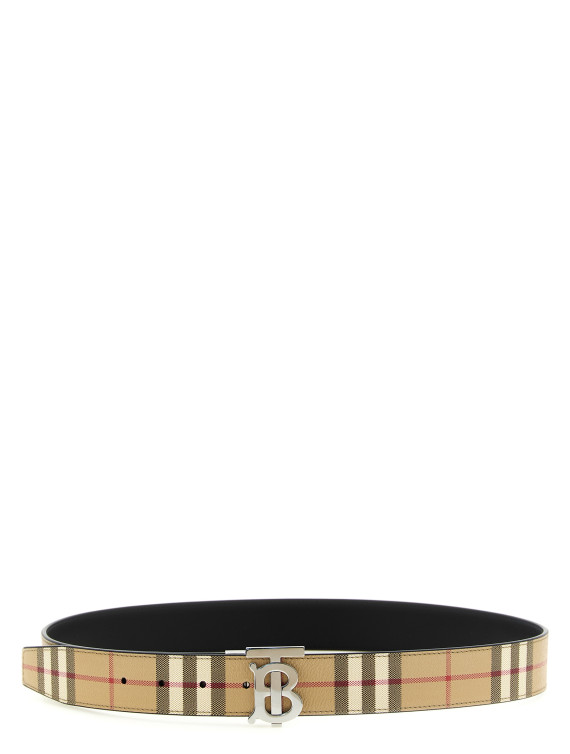Ремень BURBERRY Logo buckle reversible belt (8122297ARCHIVEBEIGESILVER) #1