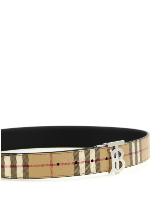Ремень BURBERRY Logo buckle reversible belt (8122297ARCHIVEBEIGESILVER) #