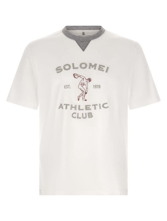 Футболка BRUNELLO CUCINELLI 'Solomei Athletic Club' (M0B131002GC6159) #1