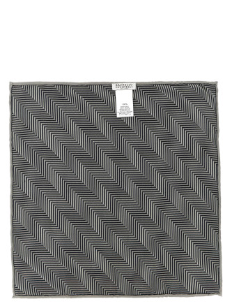 Галстук, папильон BRUNELLO CUCINELLI Chevron pocket clutch (MI8910091C8127) #