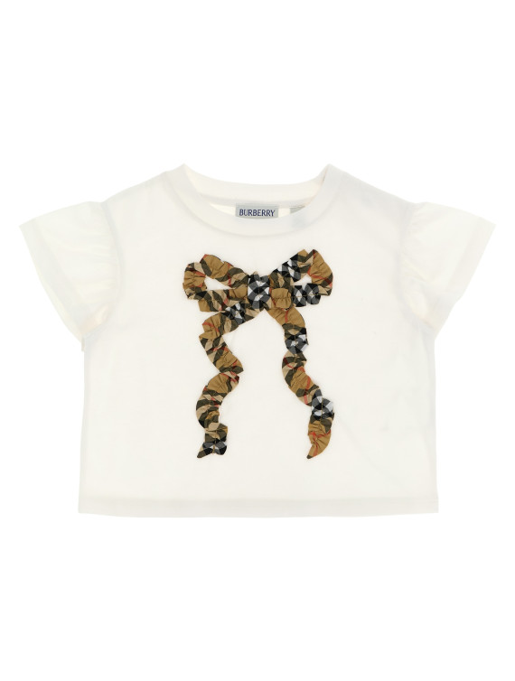 Футболка BURBERRY 'Roxy Bow' (8129936CHALKWHITE) #1